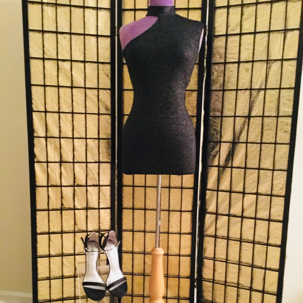 Forever 21 Pewter Glitter Mini Dress